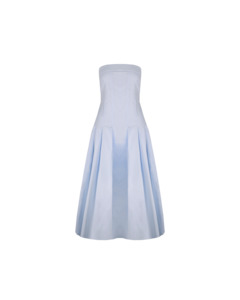 GWEN STRAPLESS DRESS ICE