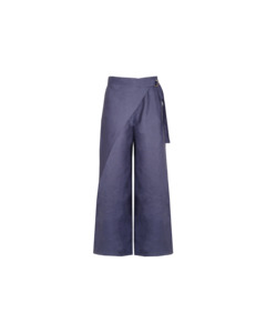 Made: SASHA LINEN WRAP PANT NAVY