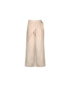 SASHA LINEN WRAP PANT NATURAL