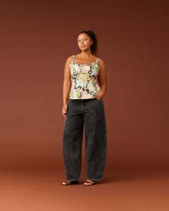 Made: LYDIA RUFFLE TOP FROSTED FLORAL