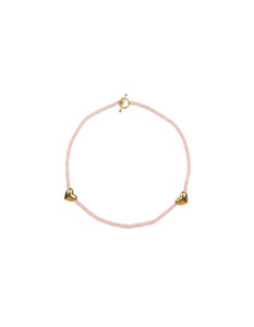 New Arrivals: TWIN HEART NECKLACE SOFT PINK