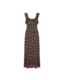 Passionfruit Dress Brown Ditzy