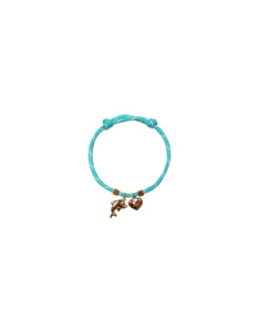 Ruby: ROPE CHARM BRACELET LIGHT BLUE