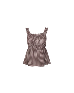 Tops: TRULLI TOP BROWN STRIPE