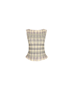 Tops: ANASTASIA TANK SAGE TARTAN