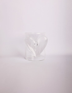 HEART TUMBLER CLEAR