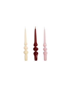 Homeware: ALPHA CANDLE SET RED