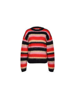 New Arrivals: VELMA SWEATER VELVET BERRY STRIPE