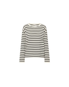RELAXED MINNIE LONG SLEEVE BLACK WHITE