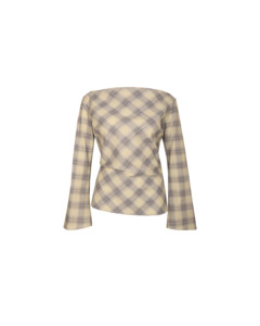 New Arrivals: CORA TOP SAGE TARTAN
