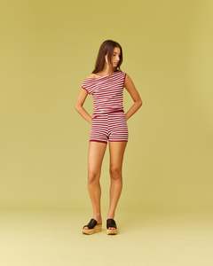 New Arrivals: EMMA AND MARLA SET PINK BURGUNDY STRIPE