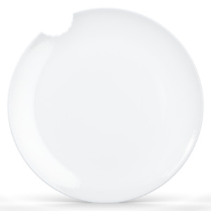 Tassen: 2 Dining Plates with bite Ø 28cm