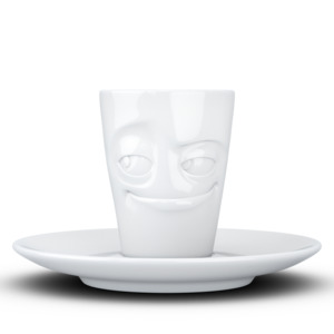 Espresso Mug with saucer and handle 80ml - Impish