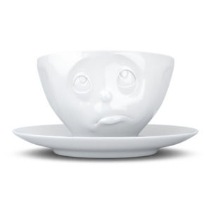 Tea cup with saucer 200ml - Oh please