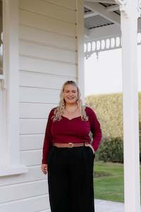 Kenny Top LS - Burgundy