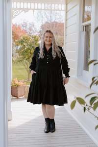 Size 14 Sale: Esme Dress - Black