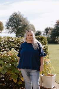 Size 14 Sale: Odette Blouse - Navy