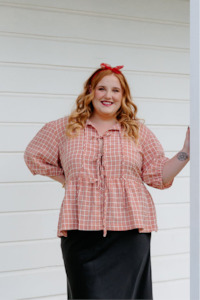 Size 14 Sale: Sol Top - Check