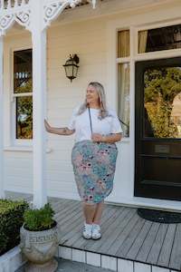 Size 14 Sale: Calla Skirt - Floral