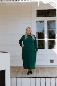 Size 18 Sale: Lauren Dress - Emerald
