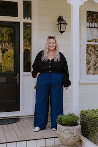 The Last 18: Barry Pants - Navy/Red Heart