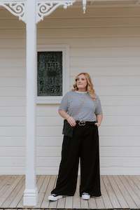 The Last 24: Rosa Pants- Regular Length - Black