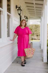 Sweet Pea Dress - Hot Pink