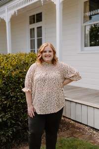 Size 24 Sale: Clara Top - Antique Floral