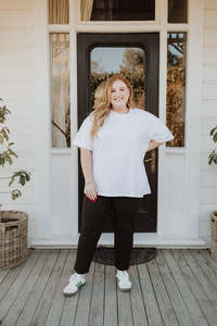 Sale Under 100 Size 2xl: Oversized Tee - White