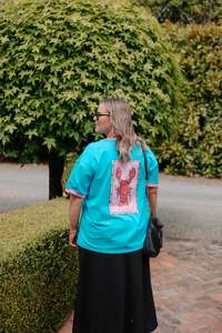 Oversized Band Tee - Lobster