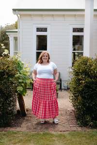 Sage Skirt - Lilac/Orange