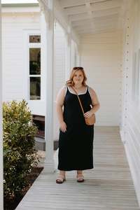 Seb Dress - Black/White