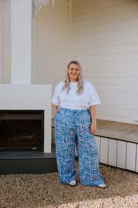 Xxs 14: Chilli Pants - Blue Pattern