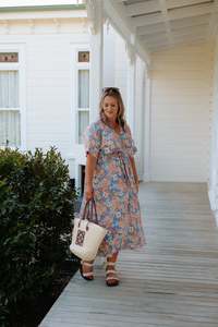 Nadia Dress - Periwinkle Floral
