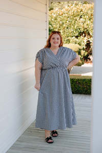 Compare Test: Darcy Dress - Black/White Check