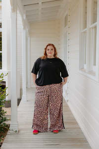 Chilli Pants - Leopard w Stripe