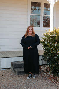 Zara Dress - Black Rib
