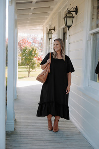 Tilda Dress - Black Stretch