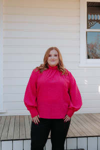Sheer Top - Pink Check
