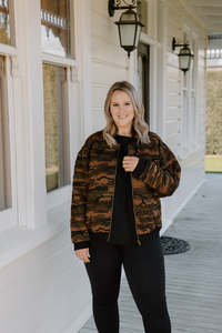 Quilted Bomber - Army