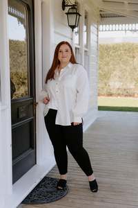 Ponte Pant - Black - slight sheen