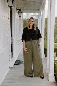 Chilli Pants Long - Khaki Stripe