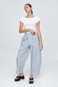 Marle: MARLE ELLIDY PANT BLEU STRIPE