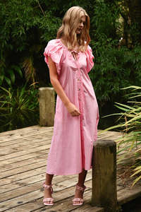 COOP BY TRELISE COOPER GATHER THIS DRESS PINK