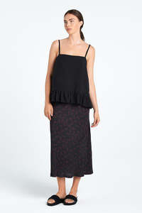Nyne: NYNE SCULPTURE SKIRT PAISLEY
