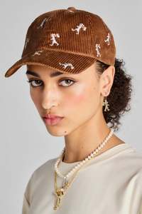 Karen Walker Eyewear: KAREN WALKER RUNAWAY GIRL CAP TAN