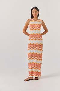 Tuesday: TUESDAY HORIZON DRESS CHEVRON