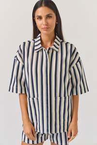 TUESDAY SEBEL SHIRT INDIGO STRIPE