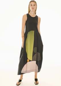 POL BELLE PRINT TANK DRESS ART PRINT