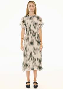POL ELISE RUFFLE DRESS ELISE PRINT